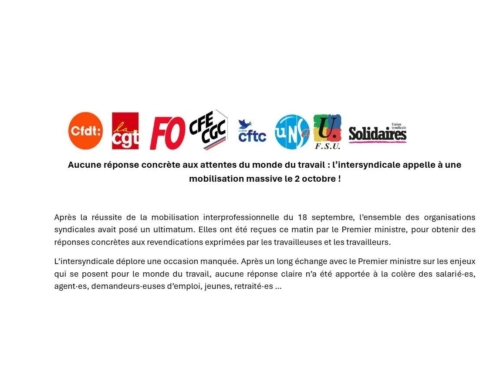 Où manifester le 2 octobre en Hauts-de-France : Les sacrifices pour le monde du travail, ça suffit ! (dupliqué)